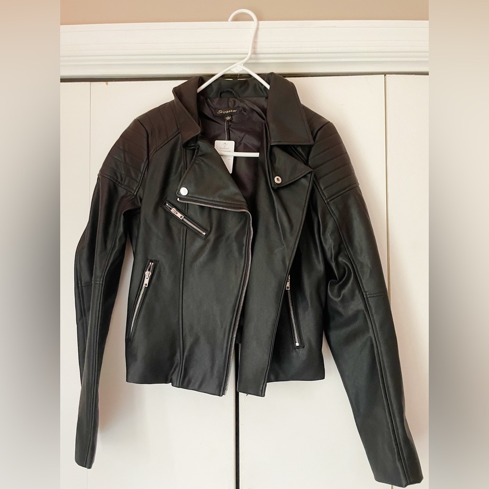 Envy Me Faux Leather Black Jacket